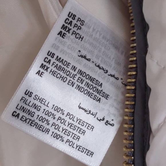 Charter Club Quilted Cotton Zip Front Vest PS Vanilla - Picture 8 of 8